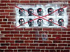 George Bush Graffiti: Click for larger image